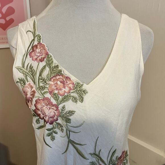 Women's Plaza South Vintage Floral Embroidered Dress –  10P - Picture 2 of 9